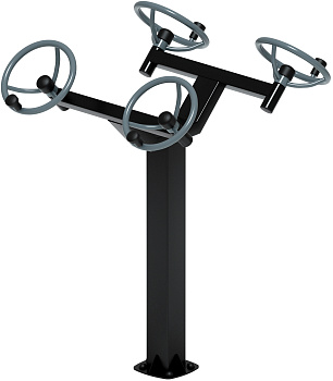 Рули (положение стоя) серый - Уличный тренажер - СТ 101-13