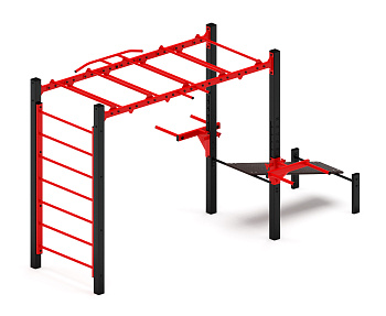 Многофункциональный спортивный комплекс (красный) МК 100.03-01
