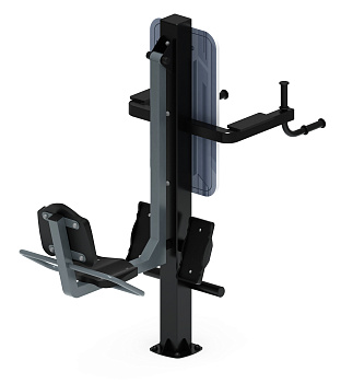 Жим ногами+Брусья (серый) - Уличный тренажер - СТ 023-13