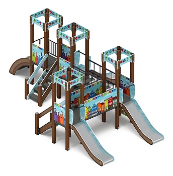 Королевство (Коты) - ДИК 1.15.04-11 - Игровой комплекс H=900