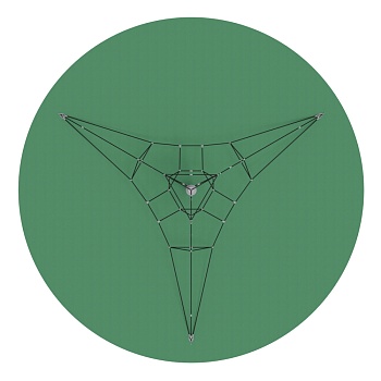 Пирамида - СК 2.05.05-РК сетка на резиновое покрытие