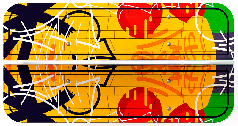 Скамейка детская Граффити МФ 41.01.02-01