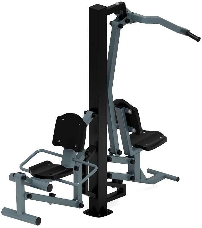 Тяга верхняя+Флекс (серый) - Уличный тренажер - СТ 021-13.И1