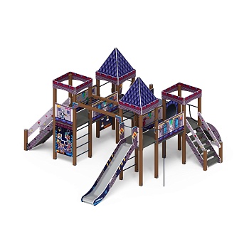 Замок (Пиксель) - ДИК 2.18.02-13 - Игровой комплекс H=1200 H=1500