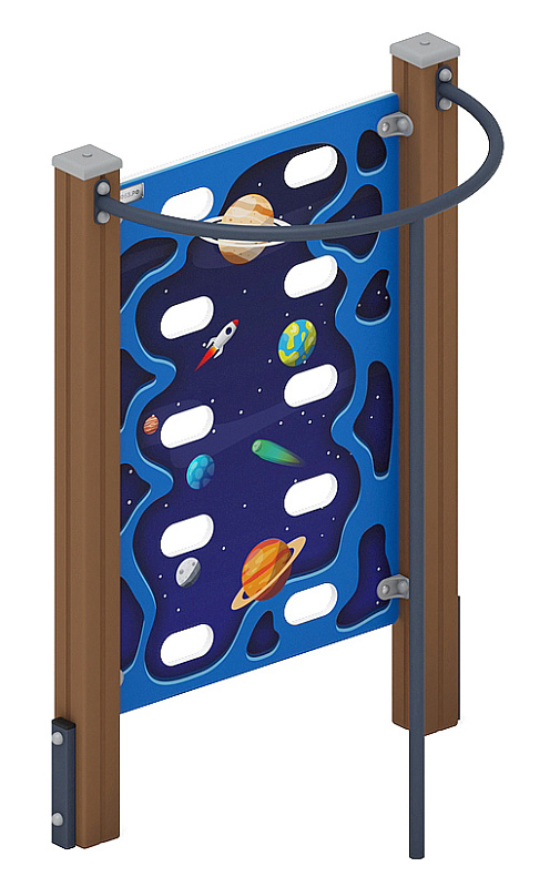 Стенка для лазанья тип 2 - СО 1.20.05-02 (синий принт)