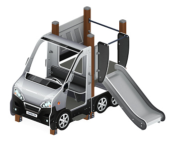 Машинка (серый) тип 1 - ДИК 1.03.1.01-02 - Игровой комплекс H=750