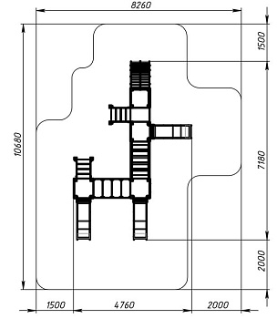 Королевство (Коты) - ДИК 1.15.04-11 - Игровой комплекс H=900