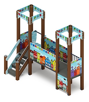 Королевство (Коты) - ДИК 1.15.02-11 - Игровой комплекс H=750