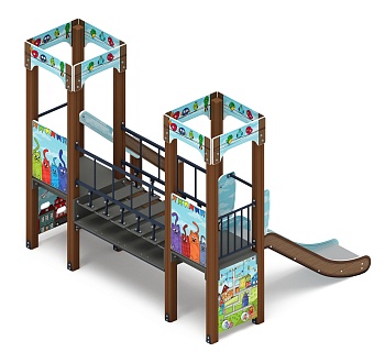 Королевство (Коты) - ДИК 1.15.07-11 - Игровой комплекс H=900