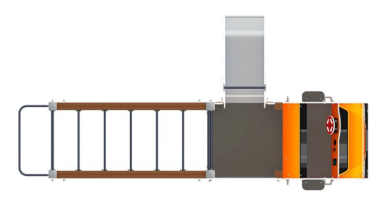 Машинка (оранжевый) тип 2 - ДИК 1.03.1.02-01 - Игровой комплекс H=750