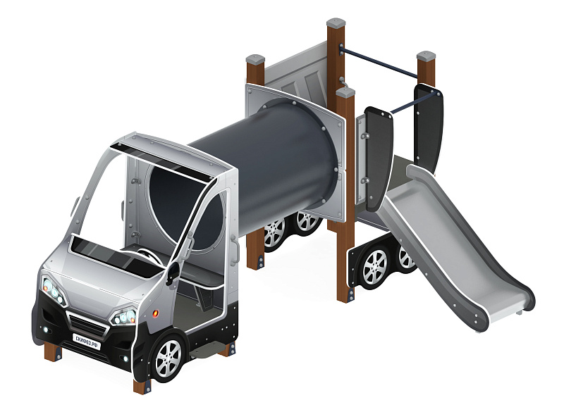 Машинка (серый) тип 3 - ДИК 1.03.1.03-02 - Игровой комплекс H=750