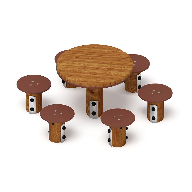 Столик детский (лиственница темный) МФ 31.01.11-Л.И1.01