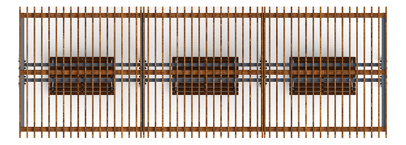 Пергола с диваном - МФ 78.04.03-01.И1 /без поликарбоната/