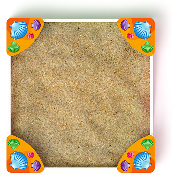 Песочница средняя Лукоморье (Ракушки) - ИО 5.25.01-01