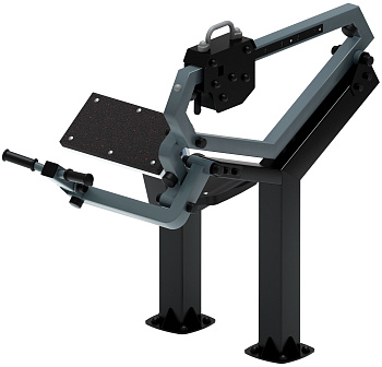 Бицепс сидя (серый) - Уличный тренажер - СТ 034-13.И1