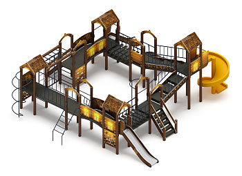 Остров детства (ЭКО) - ДИК 2.01.8.02-02.И1 - Игровой комплекс H=1200 H=2000