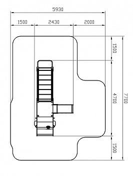 Машинка (серый) тип 2 - ДИК 1.03.1.02-02 - Игровой комплекс H=750