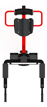 Жим ногами+Брусья (красный) - Уличный тренажер - СТ 023-11