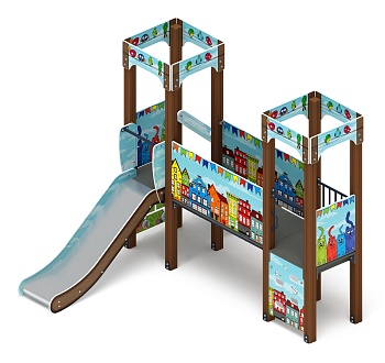 Королевство (Коты) - ДИК 1.15.06-11 - Игровой комплекс H=900