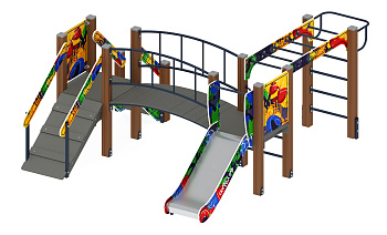 Карапуз (Граффити) - ДИК 1.001.05-03 - Игровой комплекс Н=750