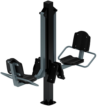 Жим ногами двойной (серый) СТ 032-13