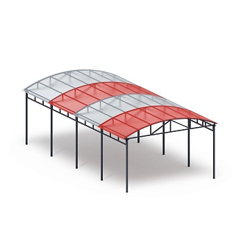 Теневой навес на 8 тренажеров - МФ 752.02 - Спорт