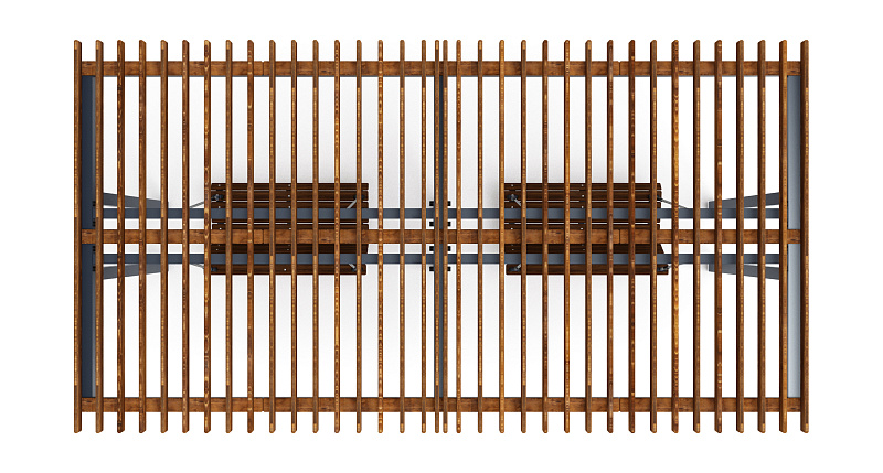 Пергола с диваном - МФ 78.04.02-01.И1 /без поликарбоната/