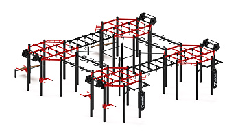 Многофункциональный спортивный комплекс (красный) МК 100.02-01