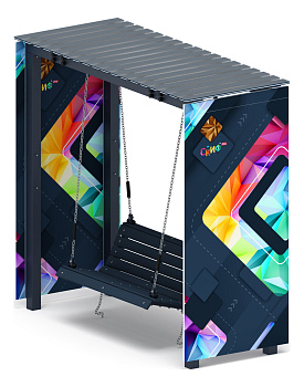 Пергола с диваном (СКИФ) - МФ 78.06.01-И1 /с поликарбонатом/