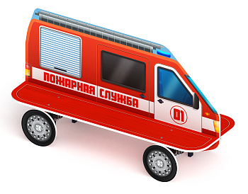 Пожарная машина - Скамейка детская - МФ 41.03.01-01