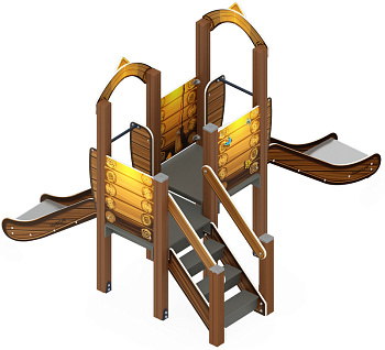 Карапуз (Эко) - ДИК 1.001.07-02 - Игровой комплекс Н=750 Н=900