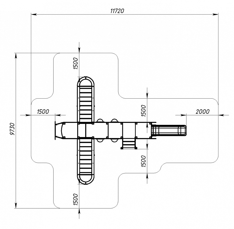 Аэроплан - ДИК 1.03.4.01 - Игровой комплекс H=900