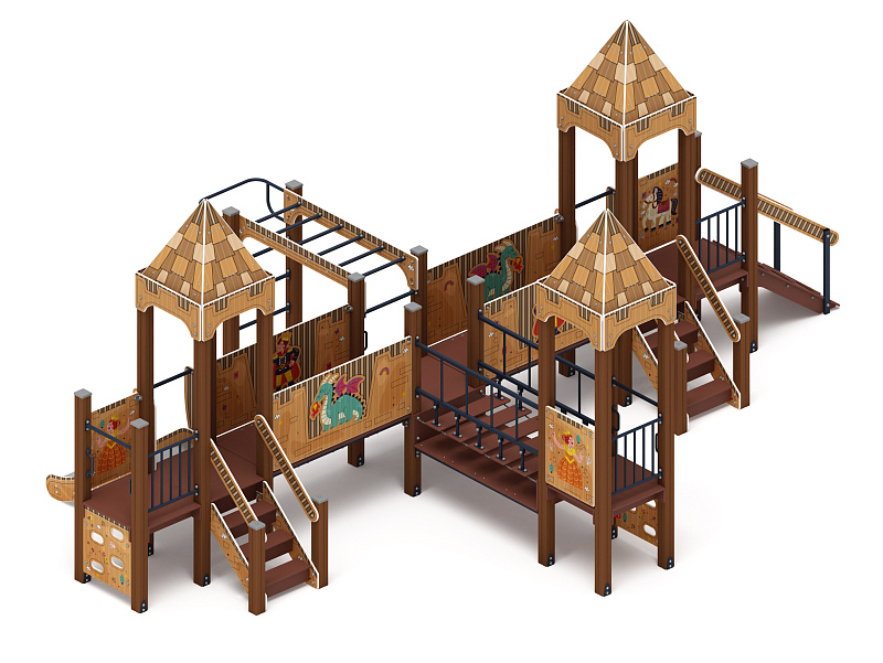 Королевство (Картонное) - ДИК 1.15.05-22 - Игровой комплекс H=750