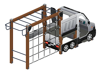 Машинка (серый) тип 2 - ДИК 1.03.1.02-02 - Игровой комплекс H=750