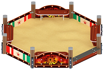 Песочница восьмигранная Карнавал (Шапито) - ИО 5.01.04-20