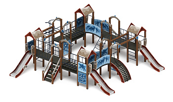 Остров детства (Алтай) - ДИК 2.01.8.01-04 - Игровой комплекс H=1200