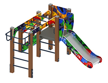 Карапуз (Граффити) - ДИК 1.001.02-03 - Игровой комплекс Н=750