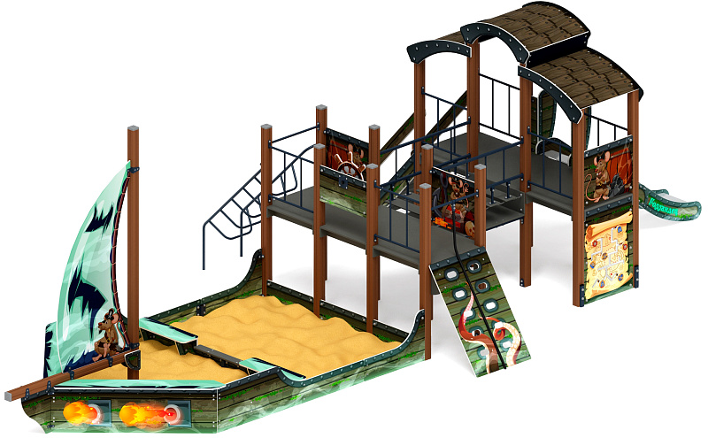 Парусник (Летучий Голландец) - ДИК 2.03.3.02-04 - Игровой комплекс Н=1200