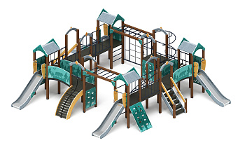 Остров детства (Тайга) - ДИК 2.01.8.01-03 - Игровой комплекс H=1200