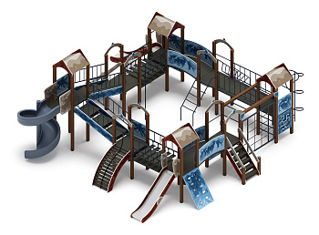 Остров детства (Алтай) - ДИК 2.01.8.02-04.И1 - Игровой комплекс H=1200 H=2000