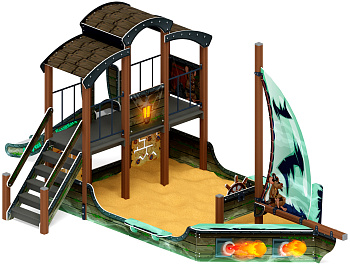 Парусник (Летучий Голландец) - ДИК 2.03.3.01-04 - Игровой комплекс Н=1200