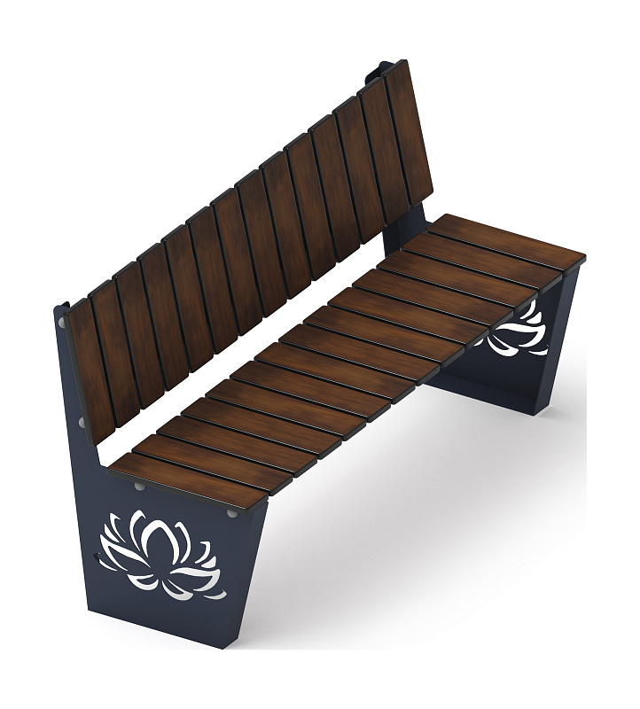 Скамья Лотос - МФ 42.02.01 (Темный дуб) (под анкера)