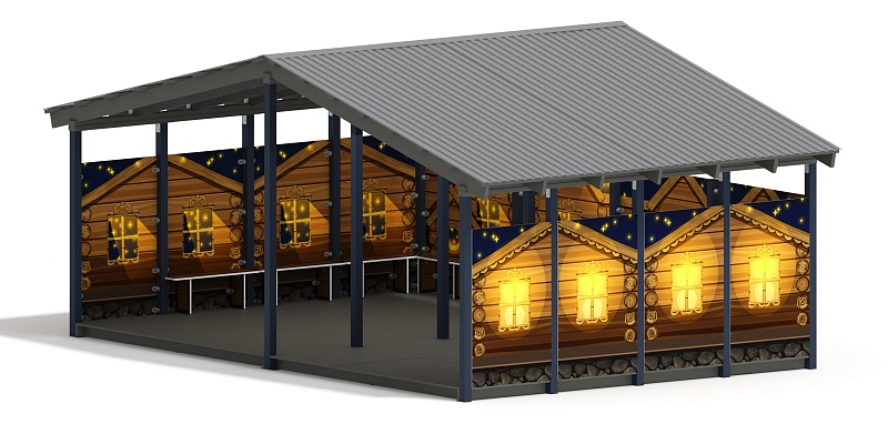 Теневой навес (Эко) - МФ 70.6.4-02