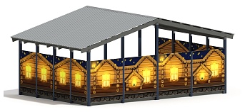 Теневой навес (Эко) - МФ 70.6.4-02