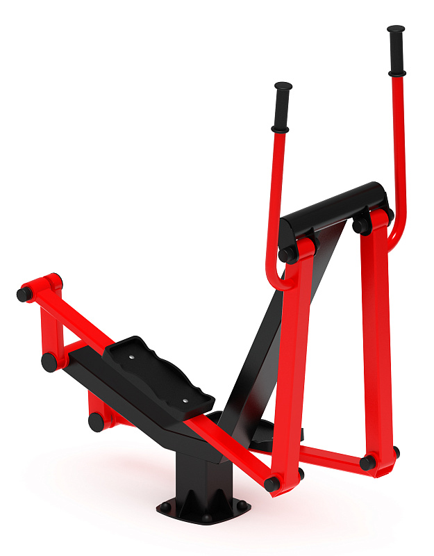 Эллиптический (красный) - Уличный тренажер - СТ 010-11.И2