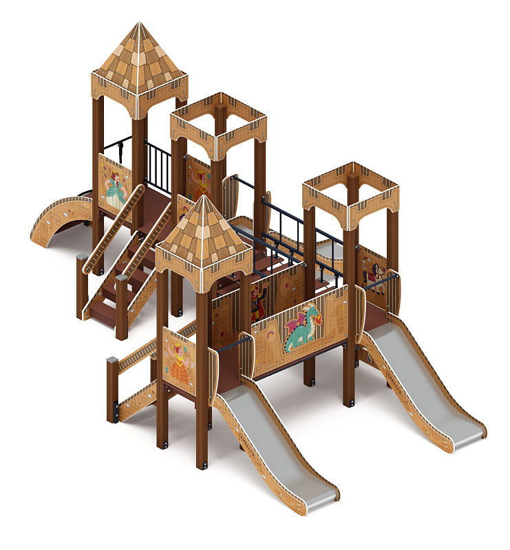 Королевство (Картонное) - ДИК 1.15.04-22 - Игровой комплекс H=900