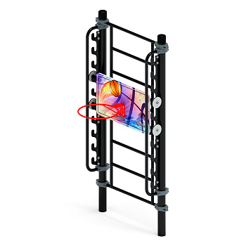 Баскетбольный щит переменной высоты
