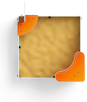 Песочница средняя Кораблик (Морской стиль) - ИО 5.03.01-01