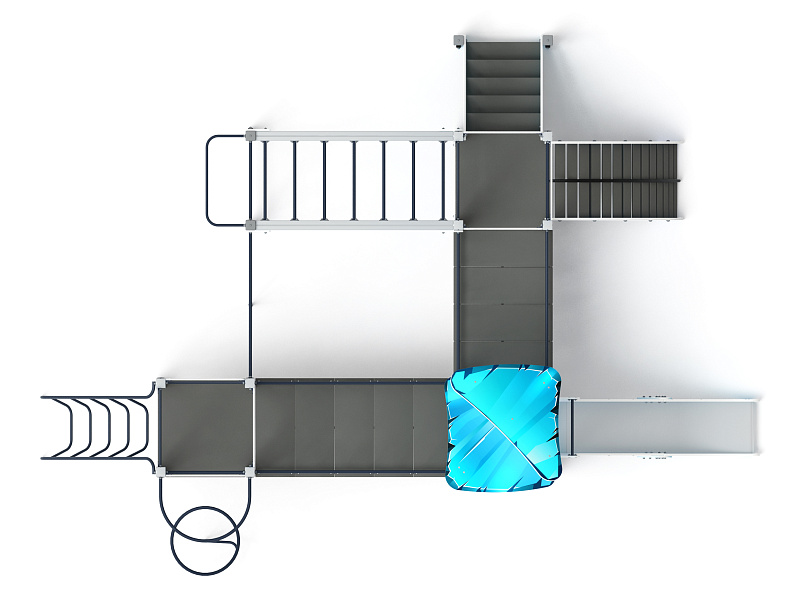 Волшебный город (Снежная королева) - ДИК 2.19.02-02 - Игровой комплекс Н=1200
