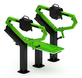 Жим лежа (зеленый) - Уличный тренажер - СТ 026-12.П
